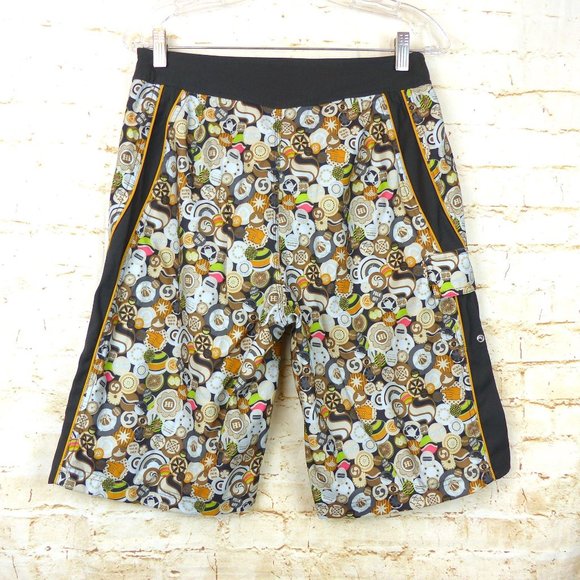 Penguin Munsingwear Swim Board Shorts Mens 30 Retro Slogans Button Pins Print - Picture 11 of 16